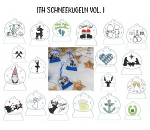 Stickdatei ITH - Schneekugel Vol. 1